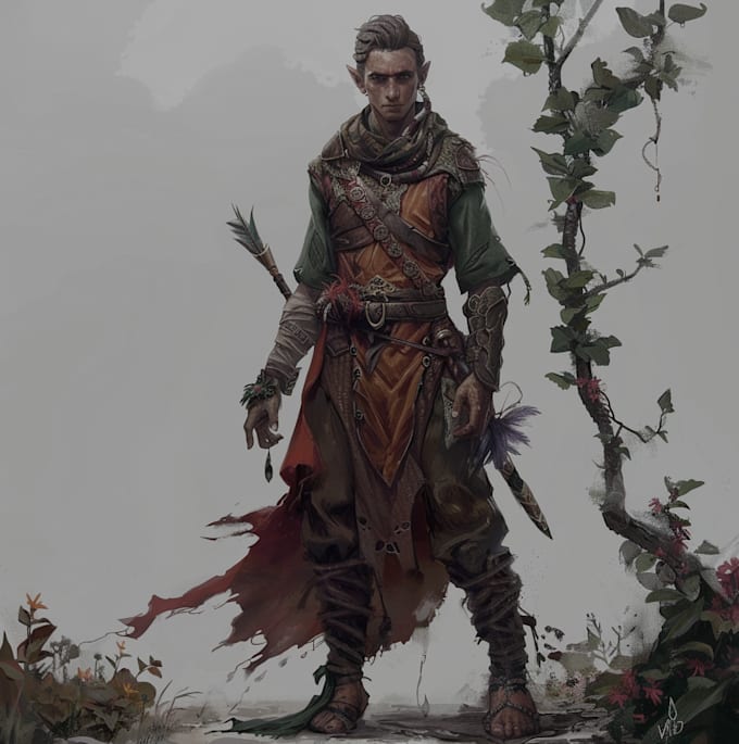 Gig Preview - Create a dnd character and dnd character art