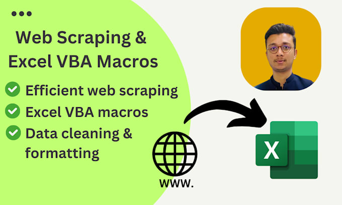 Gig Preview - Do professional web scraping and excel vba macros