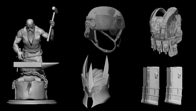 Bestseller - do 3d cosplay props, helmet, mask, game asset, 3d toy, figurines for 3d printing