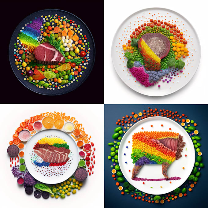 Gig Preview - Create a illustration of food pop art