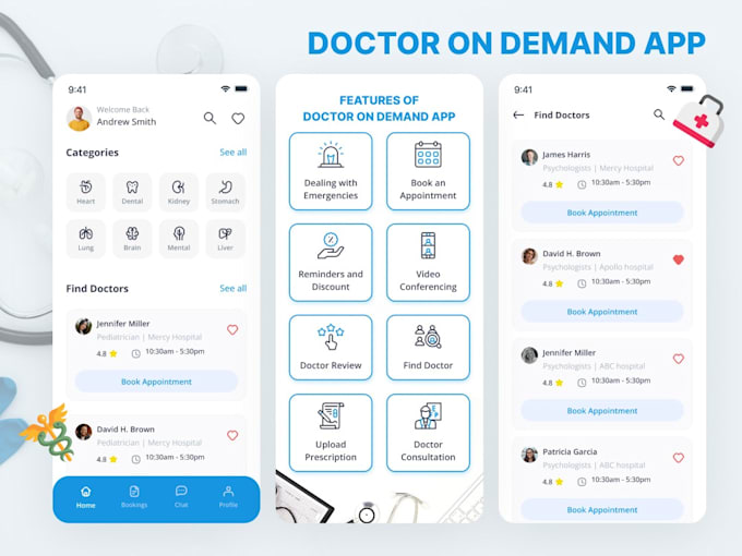 Gig Preview - Custom healthcare app, telemedicine app, doctor on demand like zocdoc or teladoc