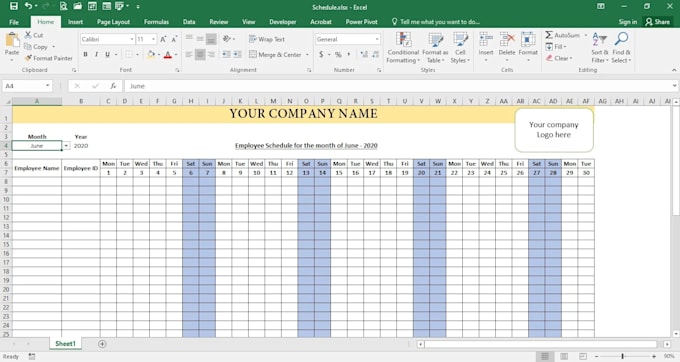 Bestseller - create a custom excel template