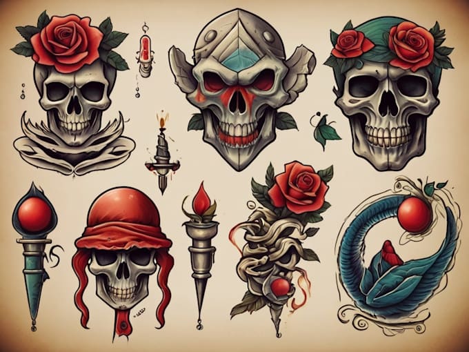 Gig Preview - Create amazing traditional or old school tattoo style design