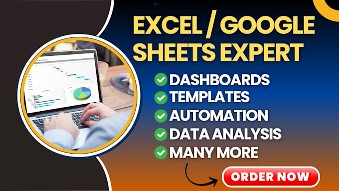 Gig Preview - Design excel or google sheets template and dashboard