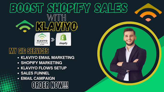 Gig Preview - Setup klaviyo email marketing flows for shopify or ecommerce store