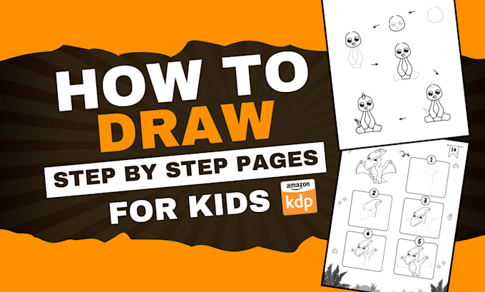 Gig Preview - Do drawing book step by step pages for kids