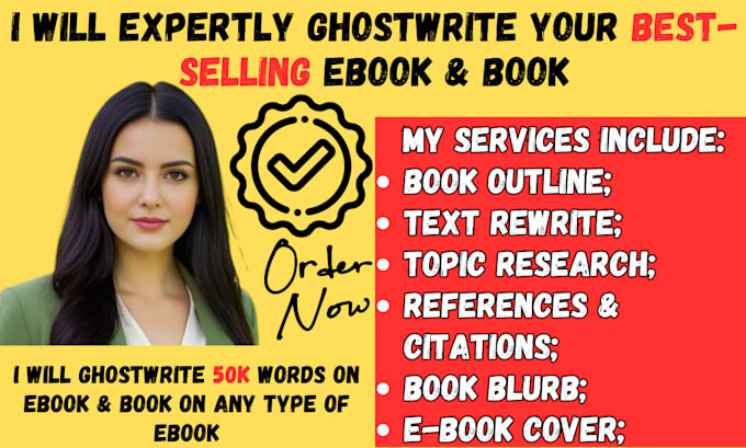 Gig Preview - Ghostwrite 30k words ebook on any topic as ebook ghostwriter amazon KDP format