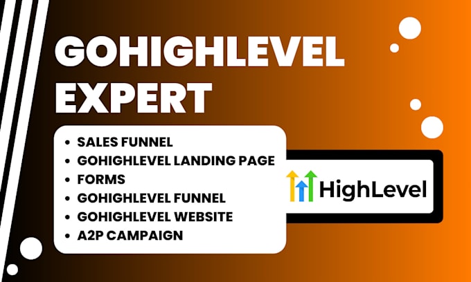 Gig Preview - Design gohighlevel landing page sales funnel gohighlevel website go high level