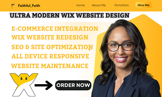 Gig Preview - Build wix website design, redesign wix ecommerce website