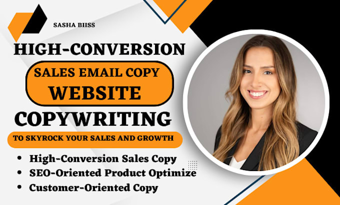 Gig Preview - Write captivating sales email copy, website copywriting, sales copy, and ad copy