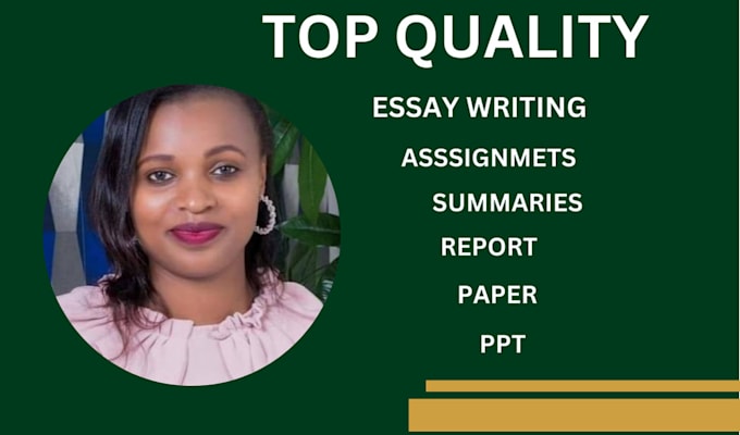 Gig Preview - Handle essay writing,  summary reports, market research, case study, ppt