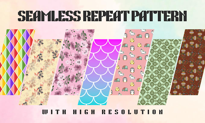 Bestseller - make floral seamless repeat pattern and dress mockup