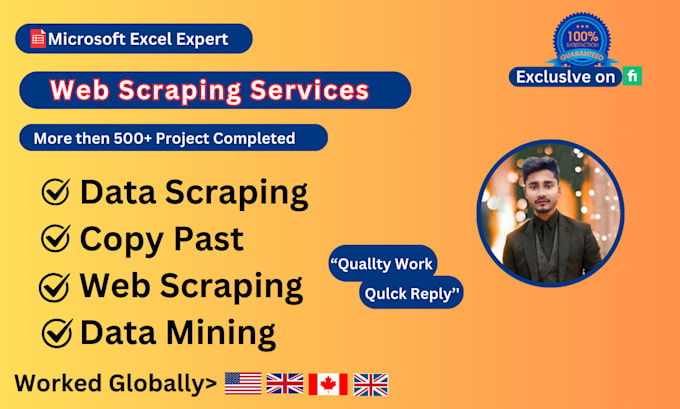 Bestseller - do web scraping, data mining, data scraping from any website in 5 hours