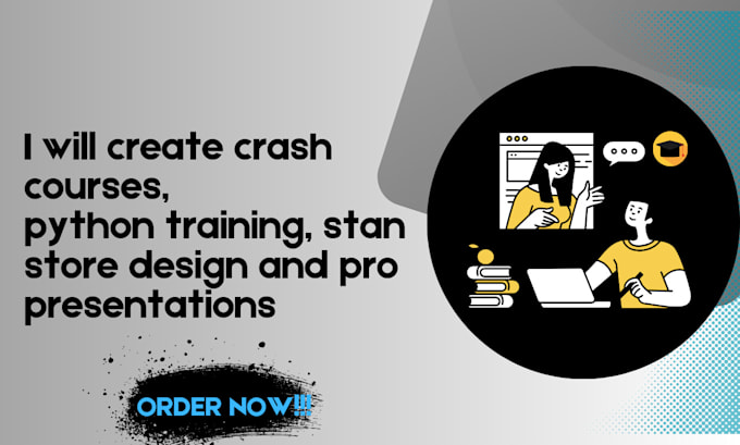 Bestseller - create crash courses, python training, stan store design and pro presentations