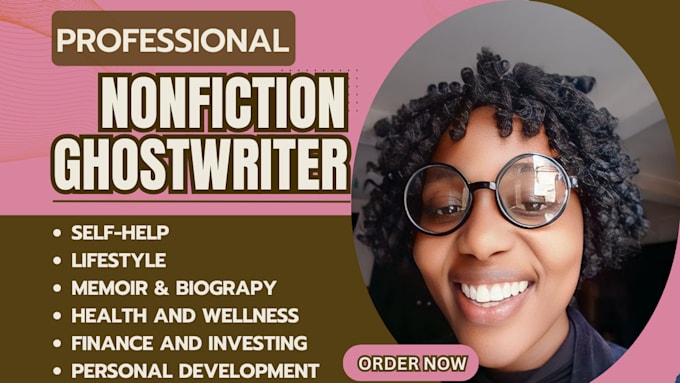 Gig Preview - Ebook ghostwriter nonfiction writer fiction memoir business history self help ya