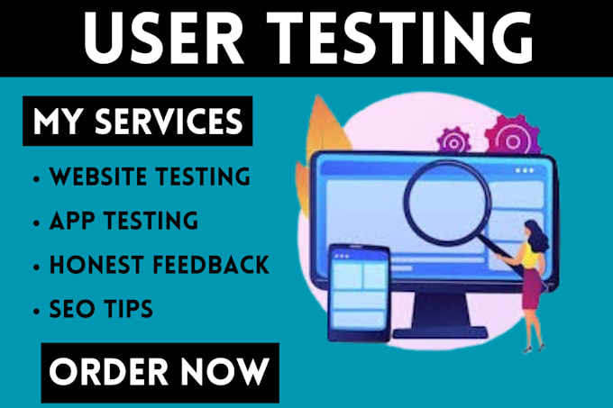 Gig Preview - Competently conduct a user test for your website  and app