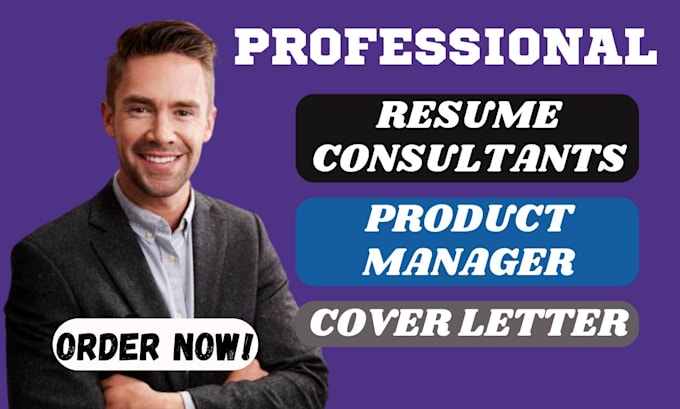 Gig Preview - Offer professional products manager and consultant resume