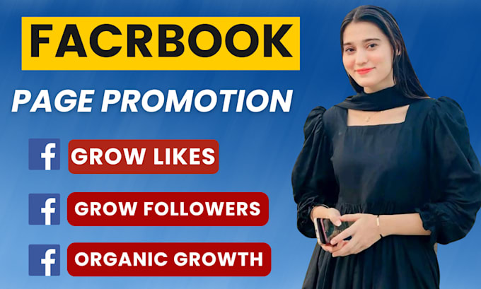 Gig Preview - Grow your facebook page following fast organically