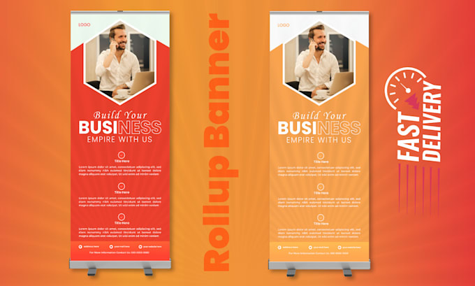 Gig Preview - Make pull up, roll up banner or signage design