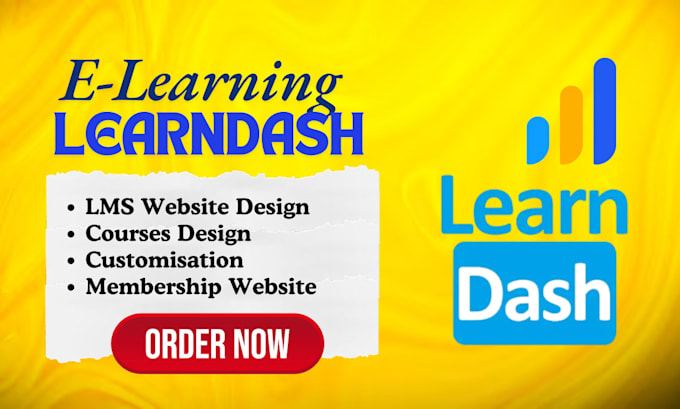 Gig Preview - Design learndash course and moddle lms website course