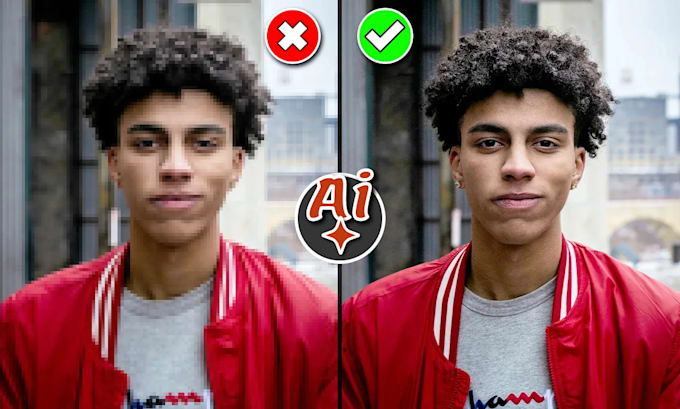 Gig Preview - Do ai photo editing, upscale image and photo enhance