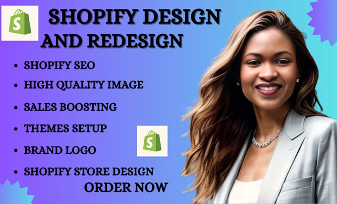 Bestseller - create shopify website design and redesign shopify website and store