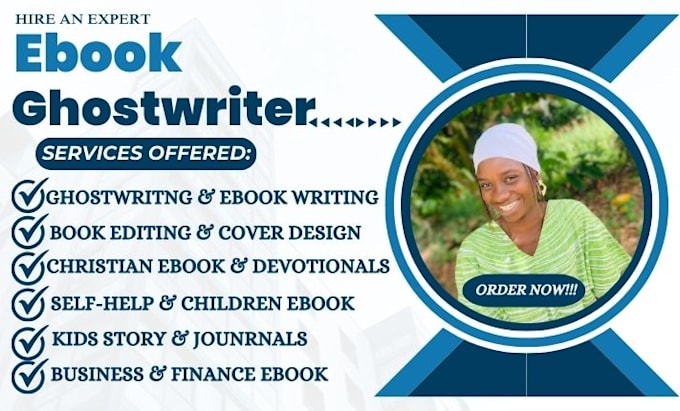 Gig Preview - Be your ebook ghostwriter, self help ebook, fiction ghostwriter, children books