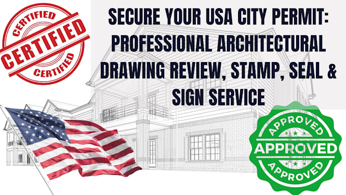 Bestseller - review, stamp, seal, and sign architectural drawing for USA city permit