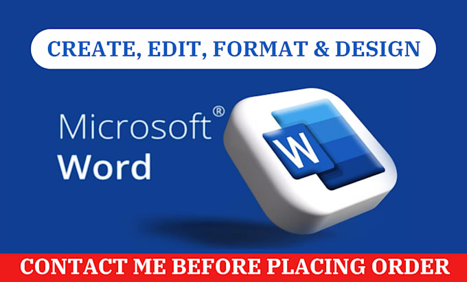 Gig Preview - Edit, format, design, and automate ms word documents with custom scripts