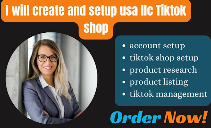 Gig Preview - Expertly create USA llc tiktok shop,  llc registration for non USA resident