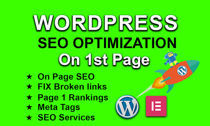 Gig Preview - Do wordpress seo optimization, wordpress website on page se o professionally