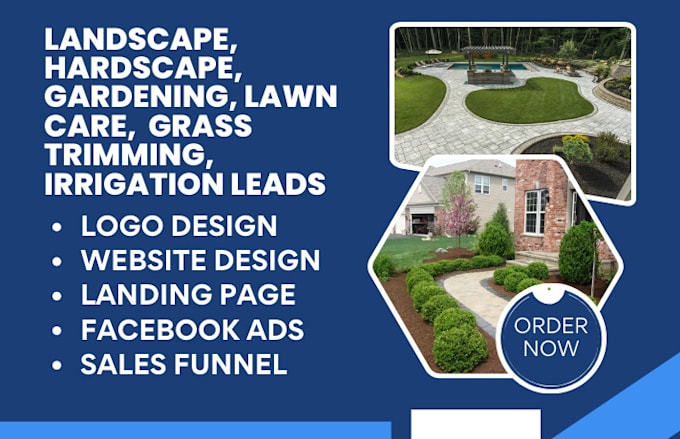 Gig Preview - Generate landscape hardscape gardening lawn care grass trimming irrigation leads