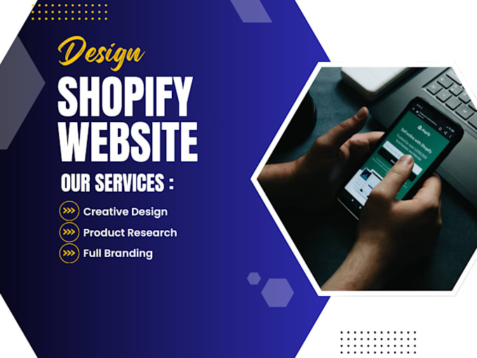 Gig Preview - Design or redesign your shopify dropshipping store