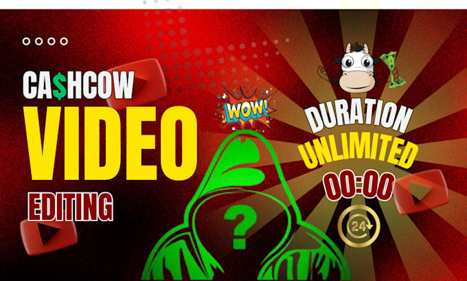 Gig Preview - Be your faceless youtube video editor or cash cow editor