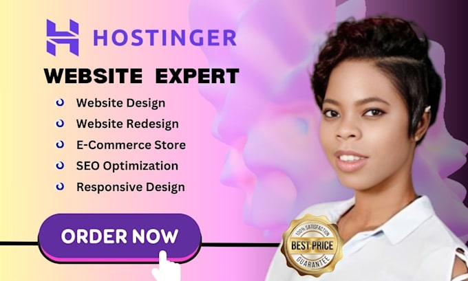 Gig Preview - Design hostinger website wordpress website design wordpress redesign hostinger