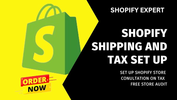 Gig Preview - Setup shopify shipping tax