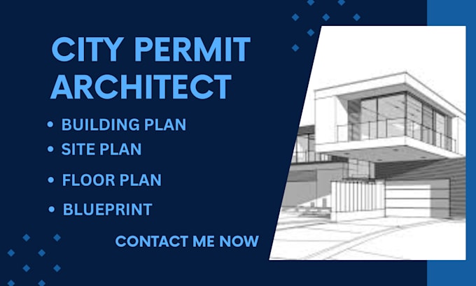 Gig Preview - Be your city permit architect site plan floor plan building plan blueprint