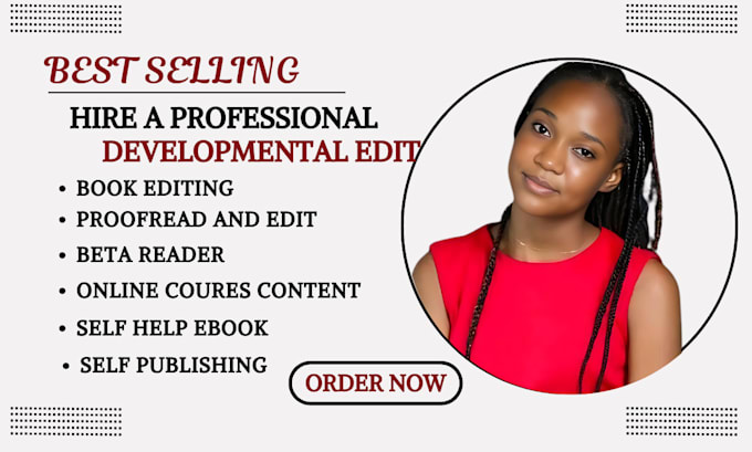 Gig Preview - Developmental editing beta read book editing ebook formatting children ebook