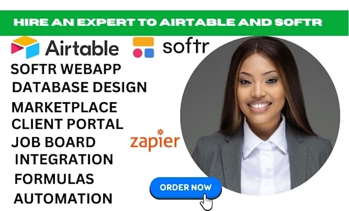 Bestseller - create a softr webapp, client portal, marketplace, airtable, zapier integration