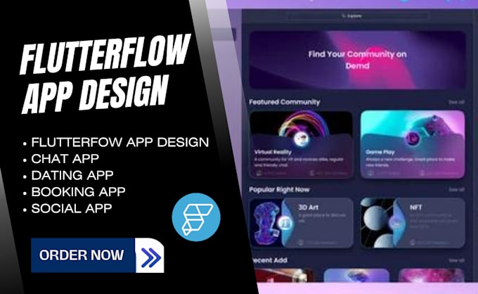 Bestseller - setup or redesign flutterflow app, chat app, dating app, social app, booking app