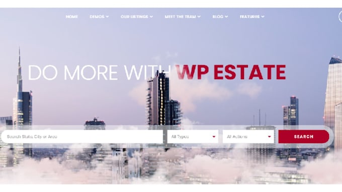 Gig Preview - Real estate website design property management airbnb website design pms lodgify