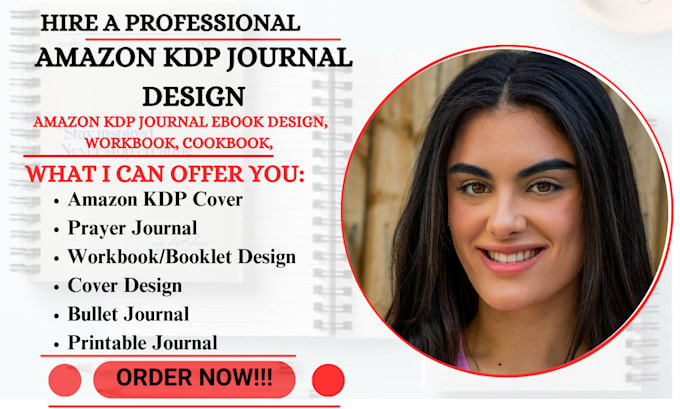 Gig Preview - Do amazon KDP journal design journal cover design paperback prayer journal