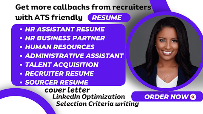 Gig Preview - Revamp human resources, recruiter, HR assistant and talent acquisition resume