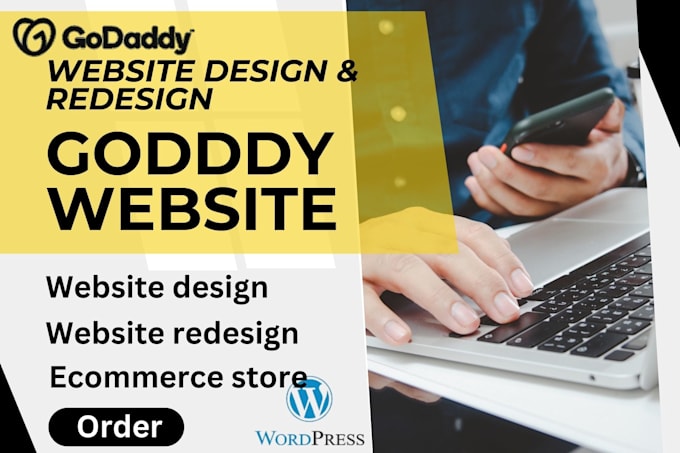 Gig Preview - Do godaddy website design godaddy website redesign godaddy ecommerce godaddy seo