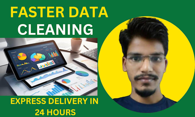 Gig Preview - Do faster data cleaning, fast delivery with in 24 hours