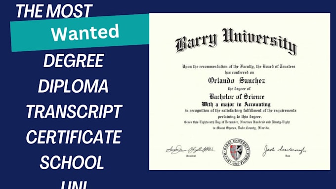 Gig Preview - Design diploma certificates and degree for any institute