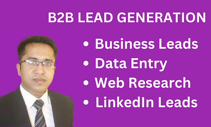 Bestseller - do linkedin leads , web research and b2b lead generation