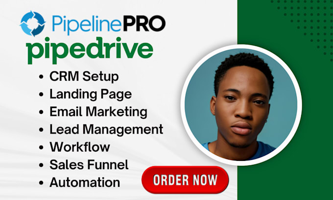 Gig Preview - Do pipedrive crm, pipeline pro, pipedrive automation, pipedrive