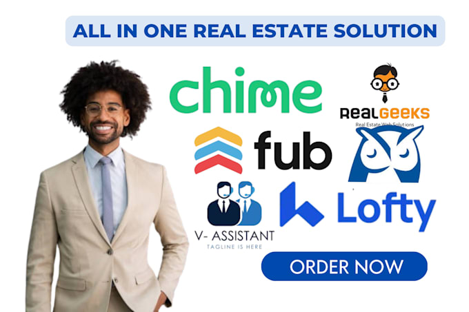 Gig Preview - Lofty crm follow up boss, kvcore, chime, realtor list for real estate zoho