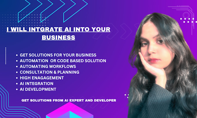 Gig Preview - Develop and integrate a high performance ai chatbot into your business project